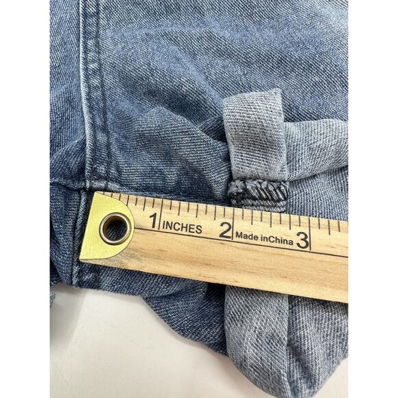 Womens Shein Curve Denim Painted Pocket Shorts Size 3XL - Picture 10 of 11